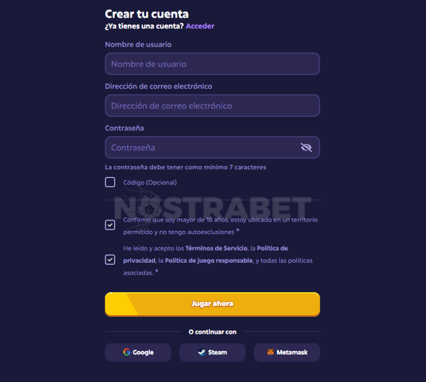 registro roobet casino